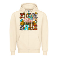 Sandshell western farm babe Zipper Hoodie - OliviaCreatesArt
