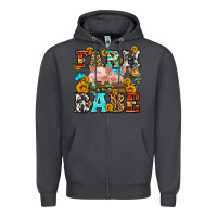 Smoke western farm babe Zipper Hoodie - OliviaCreatesArt