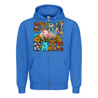 True Royal western farm babe Zipper Hoodie - OliviaCreatesArt