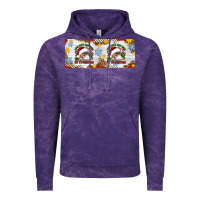 Cloud Purple When You're Dead Inside But It's Christmas Hippie Skeleton Santa Vintage Hoodie - Artiststas