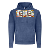 Vintage Denim When You're Dead Inside But It's Christmas Hippie Skeleton Santa Vintage Hoodie - Artiststas