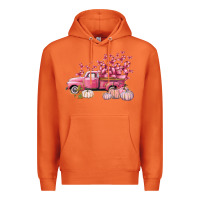 Carrot Breast Cancer truck Premium Hoodie - FaDigitalArtStudio