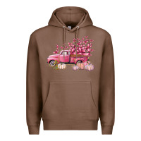 Chestnut Breast Cancer truck Premium Hoodie - FaDigitalArtStudio