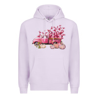 Lilac Breast Cancer truck Premium Hoodie - FaDigitalArtStudio