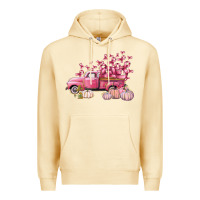 Pina Colada Breast Cancer truck Premium Hoodie - FaDigitalArtStudio