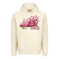 Sandshell Breast Cancer truck Premium Hoodie - FaDigitalArtStudio