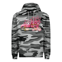 Slate Camo Breast Cancer truck Premium Hoodie - FaDigitalArtStudio