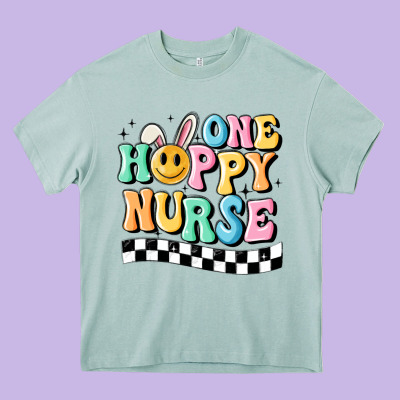 One Happy Nurse Heavy Core Tee Designed By Maliassmallbusiness