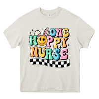 Cream one happy nurse Heavy Core Tee - MaliasSmallBusiness