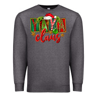 Charcoal Heather Christmas Yaya Claus Premium Sweatshirt - FaDigitalArtStudio