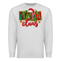 Dove Grey Christmas Yaya Claus Premium Sweatshirt - FaDigitalArtStudio