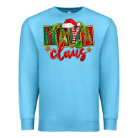 Ocean Blue Christmas Yaya Claus Premium Sweatshirt - FaDigitalArtStudio
