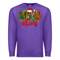 Purple Christmas Yaya Claus Premium Sweatshirt - FaDigitalArtStudio