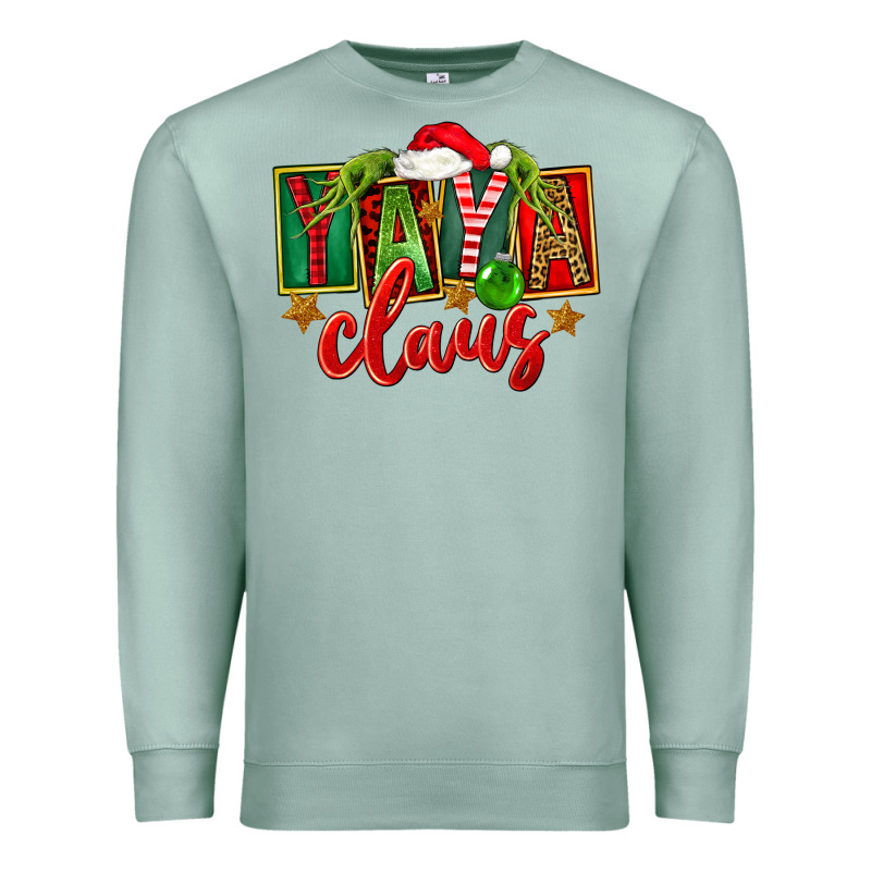 Christmas Yaya Claus Premium Sweatshirt by FaDigitalArtStudio | Teevron