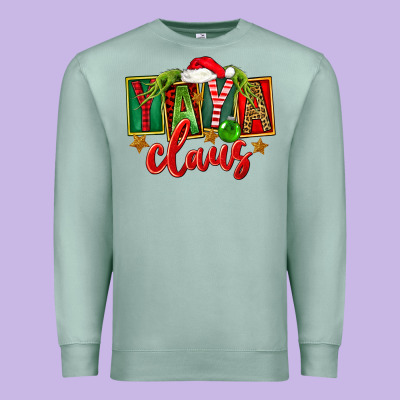 Christmas Yaya Claus Premium Sweatshirt Designed By Fadigitalartstudio