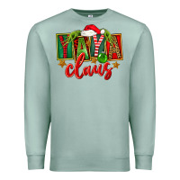 Seafoam Christmas Yaya Claus Premium Sweatshirt - FaDigitalArtStudio