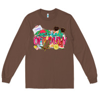 Chestnut Lunch lady off duty Long Sleeve Tee - NancyCooperArtShop