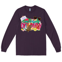 Plum Lunch lady off duty Long Sleeve Tee - NancyCooperArtShop