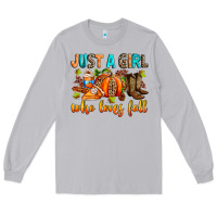 Moon Dust Just a girl who loves Fall Long Sleeve Tee - RanaPortraitStore