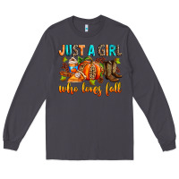 Smoke Just a girl who loves Fall Long Sleeve Tee - RanaPortraitStore