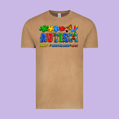 Autism Accept Understand Love Vintage Tee Designed By Artiststas
