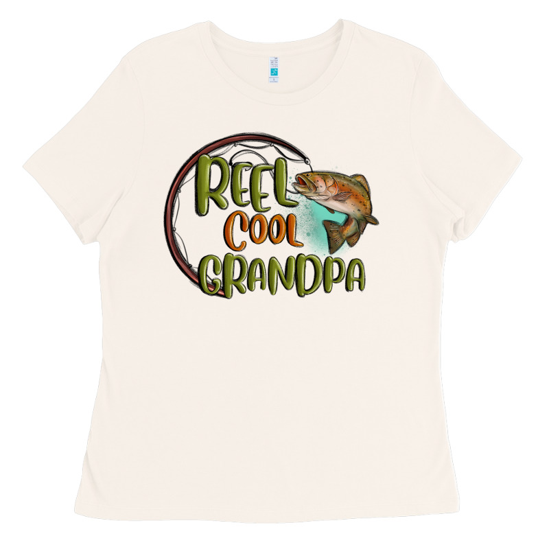 Reel Cool  Grandpa Ladies Tee by MaliasSmallBusiness | Teevron