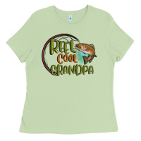 Matcha reel cool  grandpa Ladies Tee - MaliasSmallBusiness
