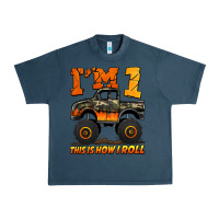 Midnight Navy i'm one this is how i roll monster truck birthday Urban Heavy Tee - Jasminsmagicworld