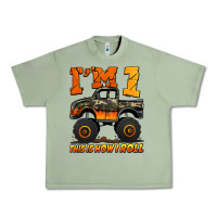 Oil Green i'm one this is how i roll monster truck birthday Urban Heavy Tee - Jasminsmagicworld