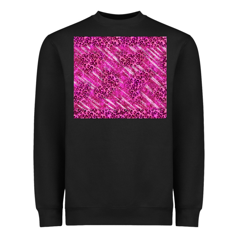 Pink Glitter With Leopard Pattern Heavyweight Sweatshirt by TumblerDesignByShophia | Teevron