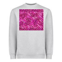 Heather Grey pink glitter with leopard pattern Heavyweight Sweatshirt - TumblerDesignByShophia