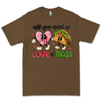 Cacao all you need is love and tacos Premium Tee - MaliasSmallBusiness