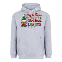 Heather Grey my favorite color is christmas lights Heavyweight Hoodie - BundleAndBundleShop
