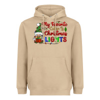My Favorite Color Is Christmas Lights Heavyweight Hoodie | Teevron