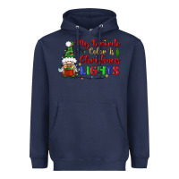 Navy my favorite color is christmas lights Heavyweight Hoodie - BundleAndBundleShop