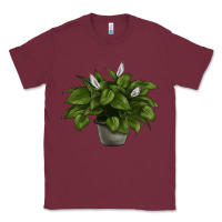 Burgundy Peace Lily Classic Tee - LillyAllenDesigns
