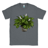 Charcoal Heather Peace Lily Classic Tee - LillyAllenDesigns
