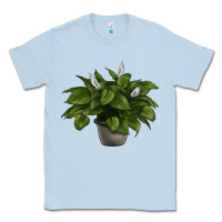 Dusty Blue Peace Lily Classic Tee - LillyAllenDesigns