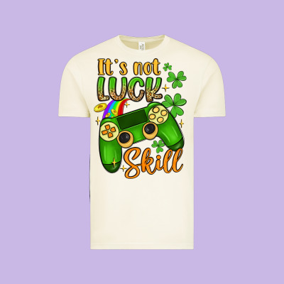 It S Not Luck Skill Vintage Tee Designed By Artiststas