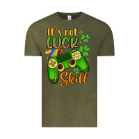 Vintage Olive it s not luck skill Vintage Tee - Artiststas