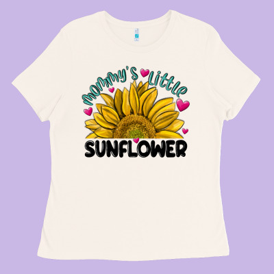 Mommy' S Little Sunflower Ladies Tee Designed By Maliassmallbusiness