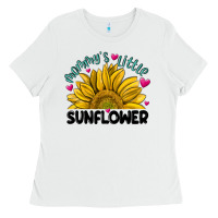 White mommy' s little sunflower Ladies Tee - MaliasSmallBusiness