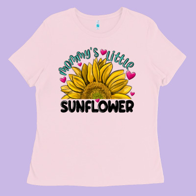 Mommy' S Little Sunflower Ladies Tee Designed By Maliassmallbusiness