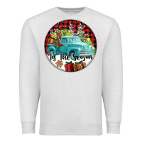 Oatmeal Heather Tis The Season Truck Premium Sweatshirt - FaDigitalArtStudio
