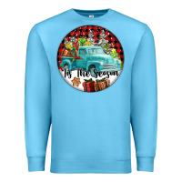 Ocean Blue Tis The Season Truck Premium Sweatshirt - FaDigitalArtStudio