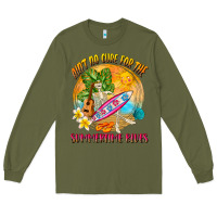 Army Green Ain't no cure for the summertime blues Long Sleeve Tee - NancyCooperArtShop