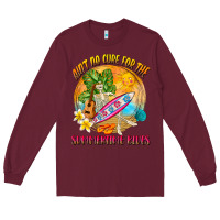 Burgundy Ain't no cure for the summertime blues Long Sleeve Tee - NancyCooperArtShop