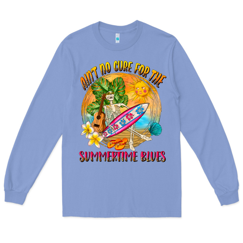 Ain't No Cure For The Summertime Blues Long Sleeve Tee by NancyCooperArtShop | Teevron