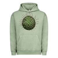 Pigment Oil Green arizona fishhook cactus Urban Hoodie - LillyAllenDesigns