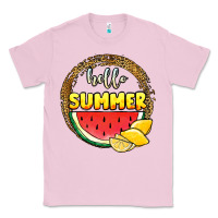 Bubblegum Pink hello summer watermelon Classic Tee - JahusDesignShop